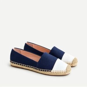 J.Crew Navy & Cream Canvas Espadrilles – Style L5490 (Women’s Size 7)